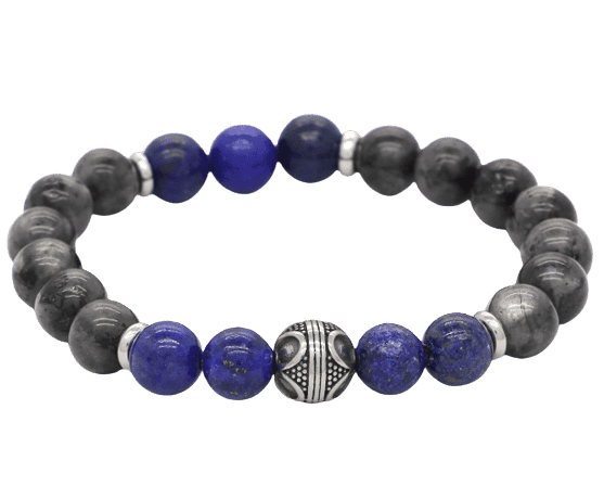 bracelet labradorite lapis lazuli